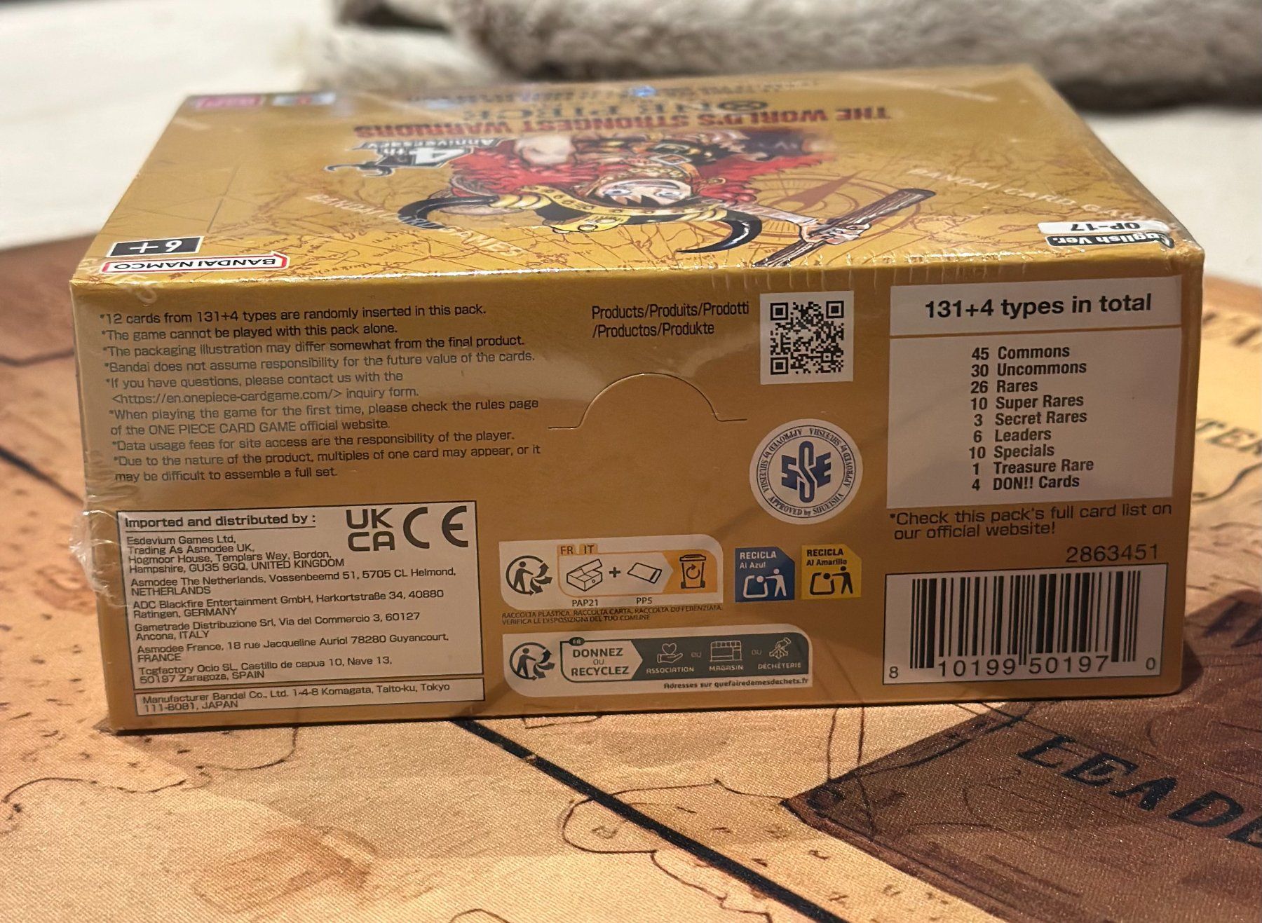 Bandai Carte collezionabili: One Piece OP-17 Display Sealed Englisch – Nuovo e nell'imballaggio originale da Kaltbrunn venduto da bas_8spd 1