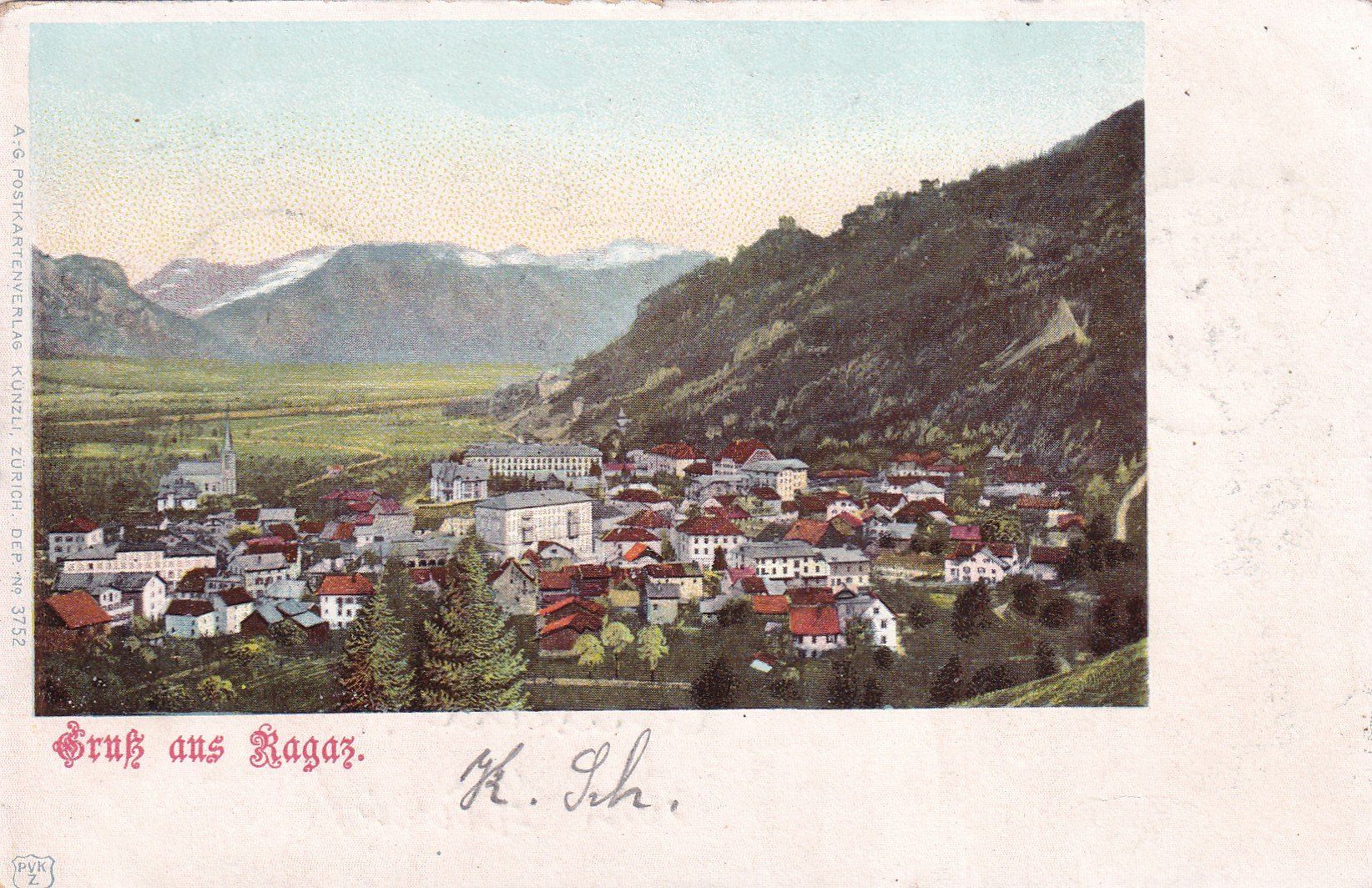 Cartoline postali: Gruss aus Ragaz 1904 – Usato da Cormoret venduto da Pascalll2001