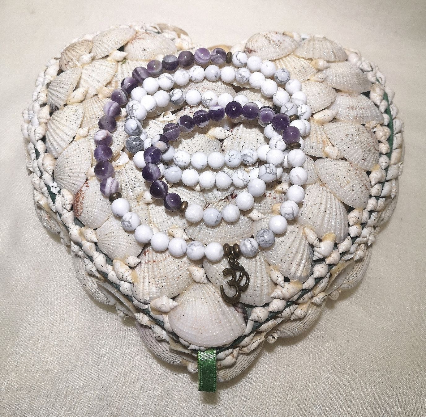 Bracciali & Braccialetti: 108 Mala Gebets OM Armk. - Spendenaktion – Nuovo (secondo la descrizione) da Unterkulm venduto da Nachtigall 5