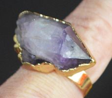Ring 607 – Amethyst – Grössenverstellbar