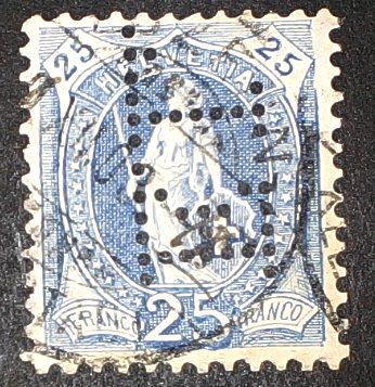 Alle Briefmarken: Perfin   33 – Gebraucht aus Opfikon von webstar30