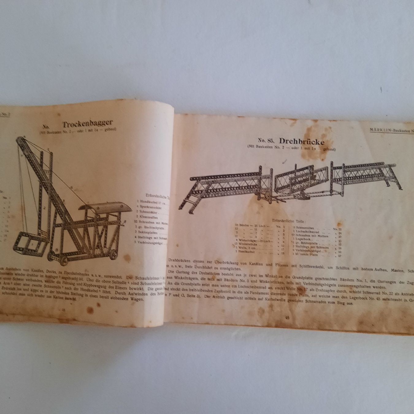 Kit di costruzioni: Alter Märklin Baukasten Katalog 1-5 – Difettoso da olten venduto da Laterne50 5