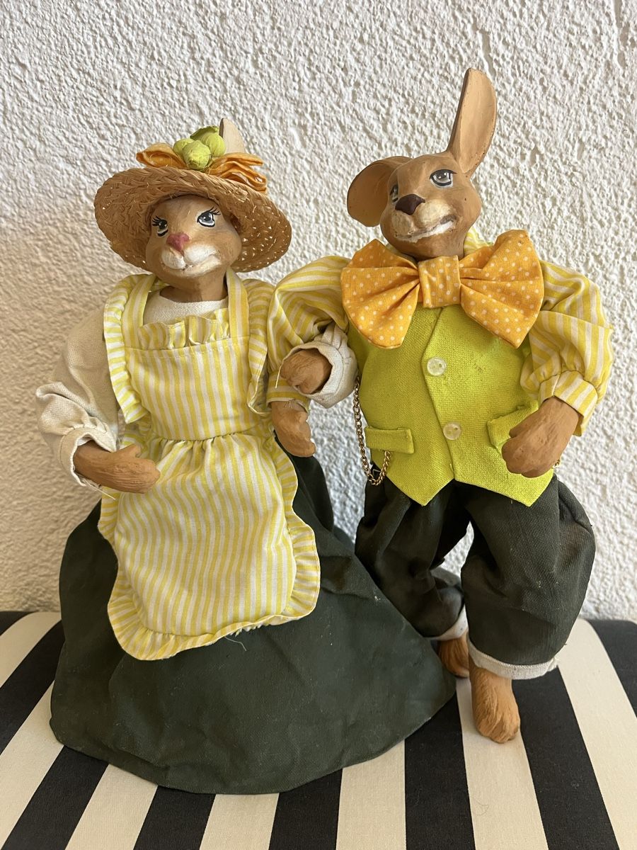 Statuette: Handgemachtes  Hasenpaar – Usato da Rorschacherberg venduto da Artmaru 1
