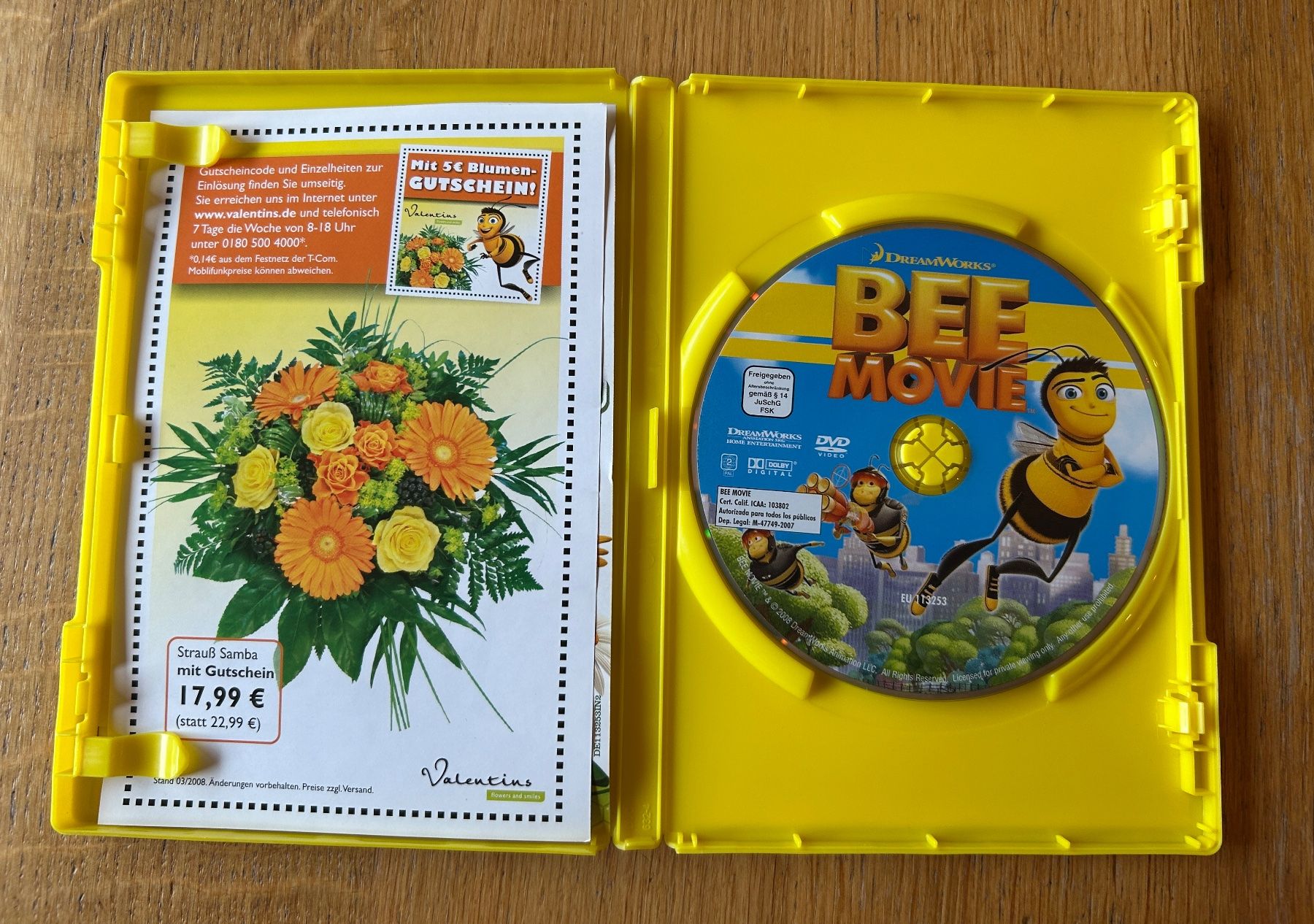 Tutti i DVDs: Bee Movie - Das Honigkomplott – Usato da Urnäsch venduto da Winterzauber12 2
