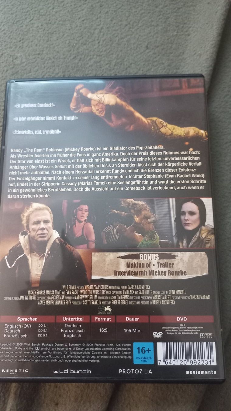 Tutti i DVDs: The Wrestler DVD – Usato da Olten venduto da Donatello1984 1