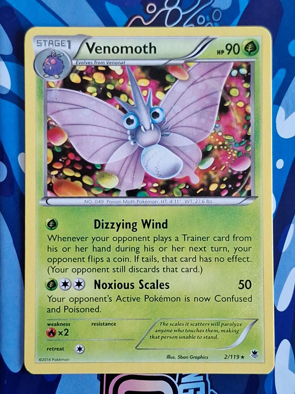 Pokémon Carte collezionabili: Venomoth - Phantom Forces  #Ord17 – Usato da Altstätten SG venduto da GGsGameshop