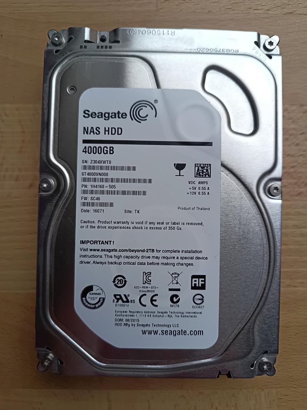 Seagate Dischi rigidi: Seagate IronWolf 4TB HDD disque dur – Usato da Courroux venduto da dric01