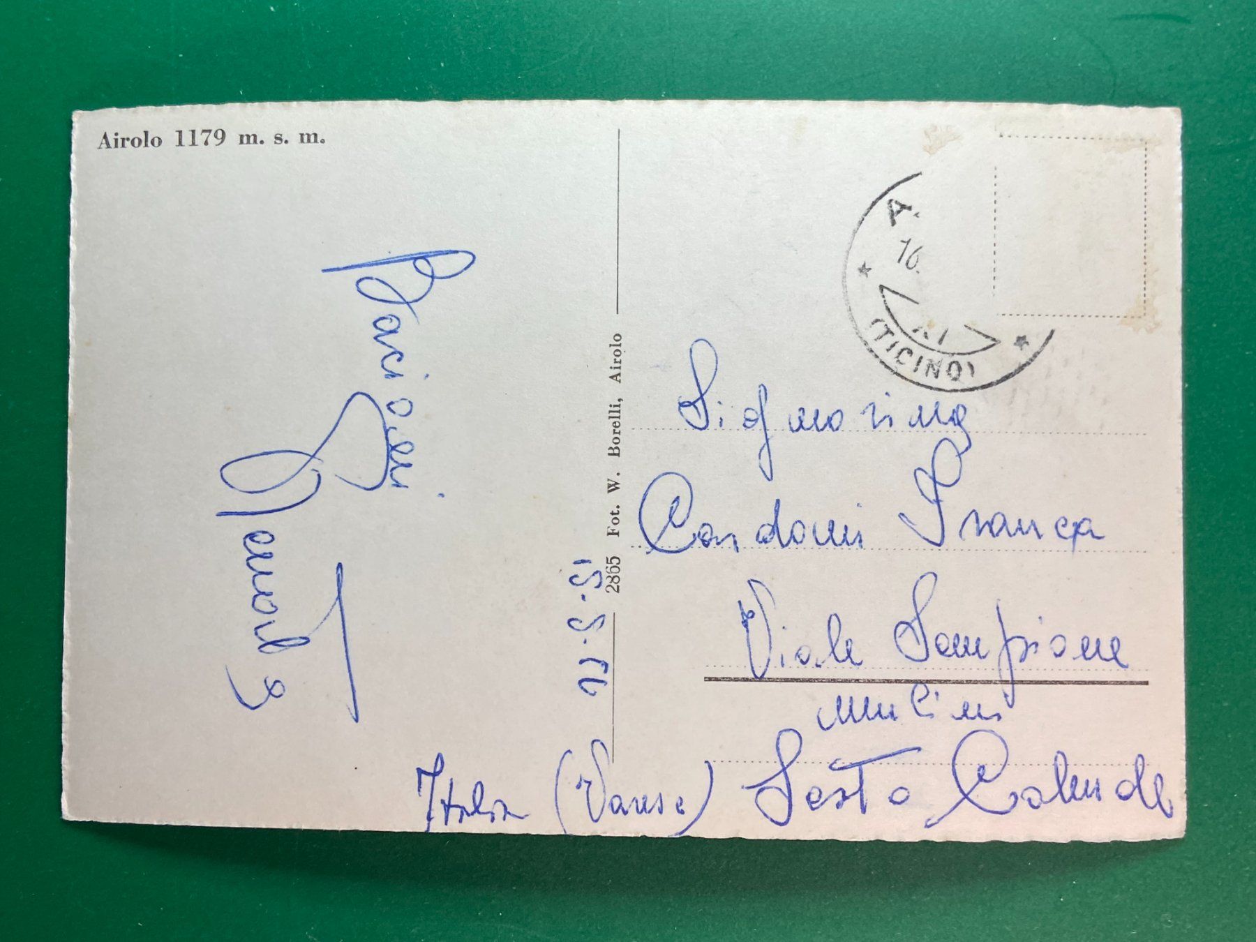 Cartoline postali: Airolo – Usato da Steg VS venduto da danwer74 1