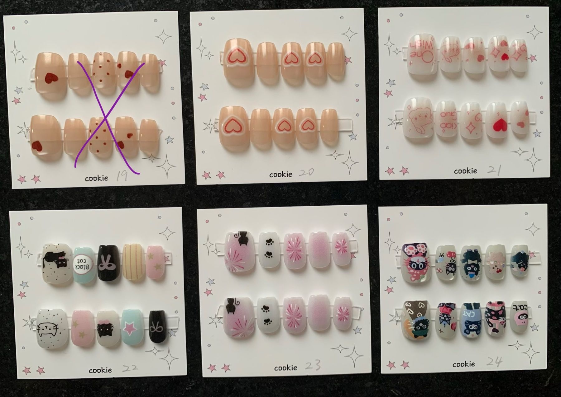 Unghie finte: Press-on nail  - New - short square - size M – Nuovo (secondo la descrizione) da Basel venduto da lau_982w 4