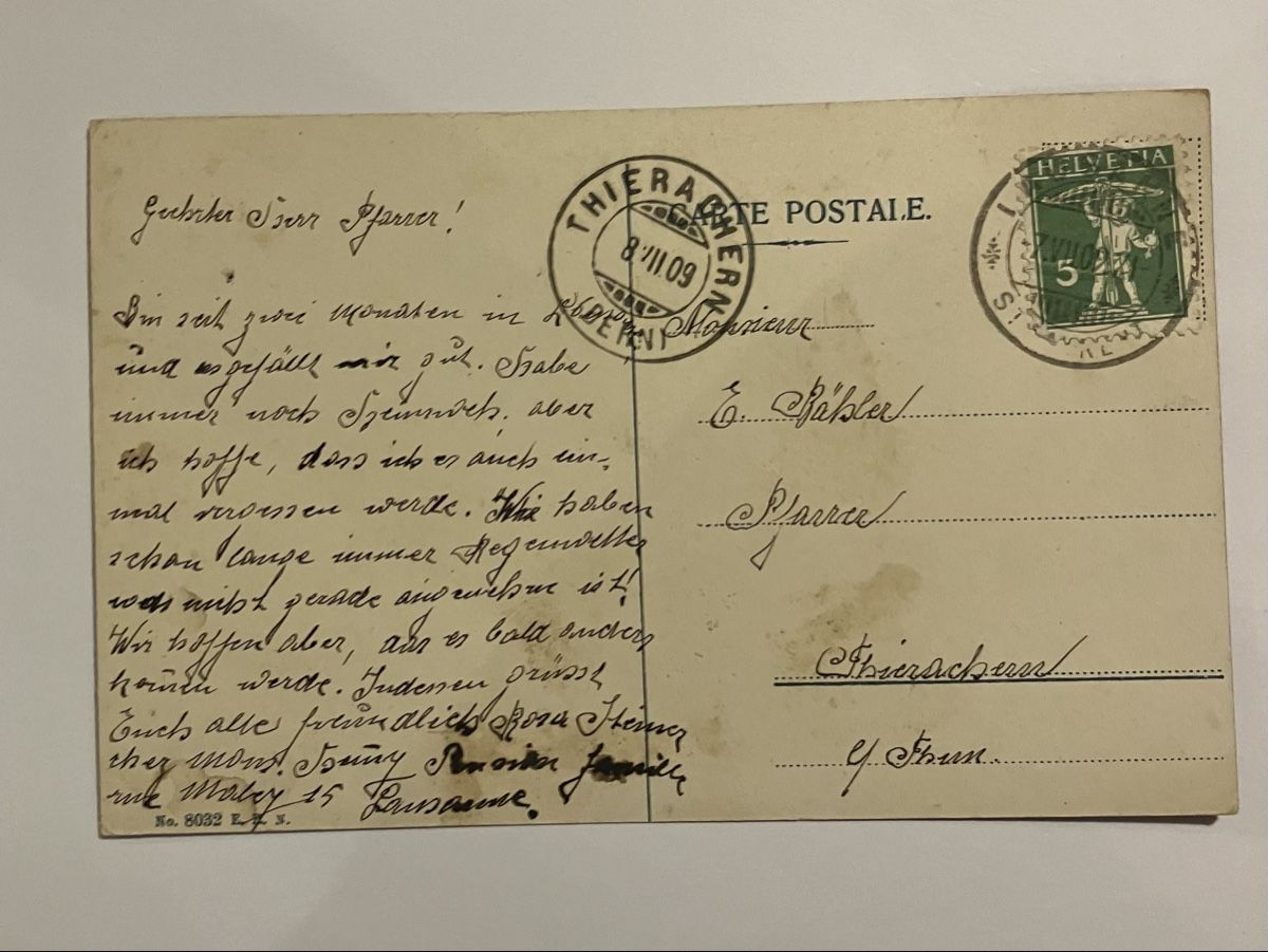 Cartoline postali: Alte Ansichtskarte Schloss Chillon - Veytaux, um 1909 – Usato da Bauma venduto da Baumer71 1