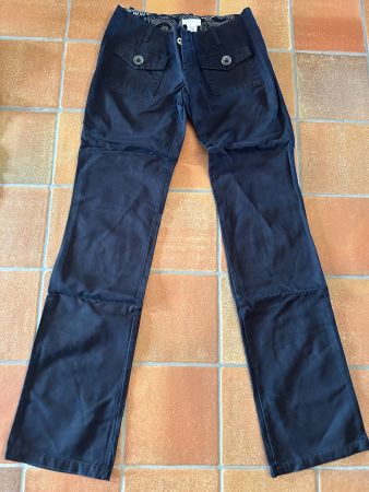 Classic black cotton DIESEL trousers