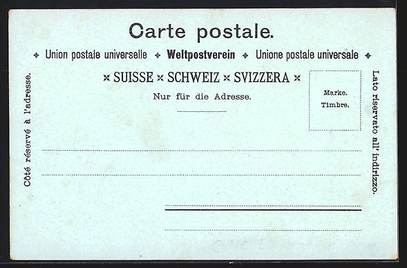Cartoline postali: Mondschein-Lithographie Neuchatel, Musee – Usato da Berlin venduto da bartko-reher 1