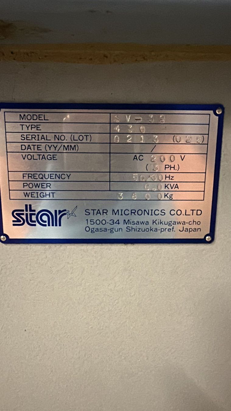 Fanuc Alle Maschinen: STAR SV-32 2002 – Gebraucht aus Balsthal von Leo2006 7