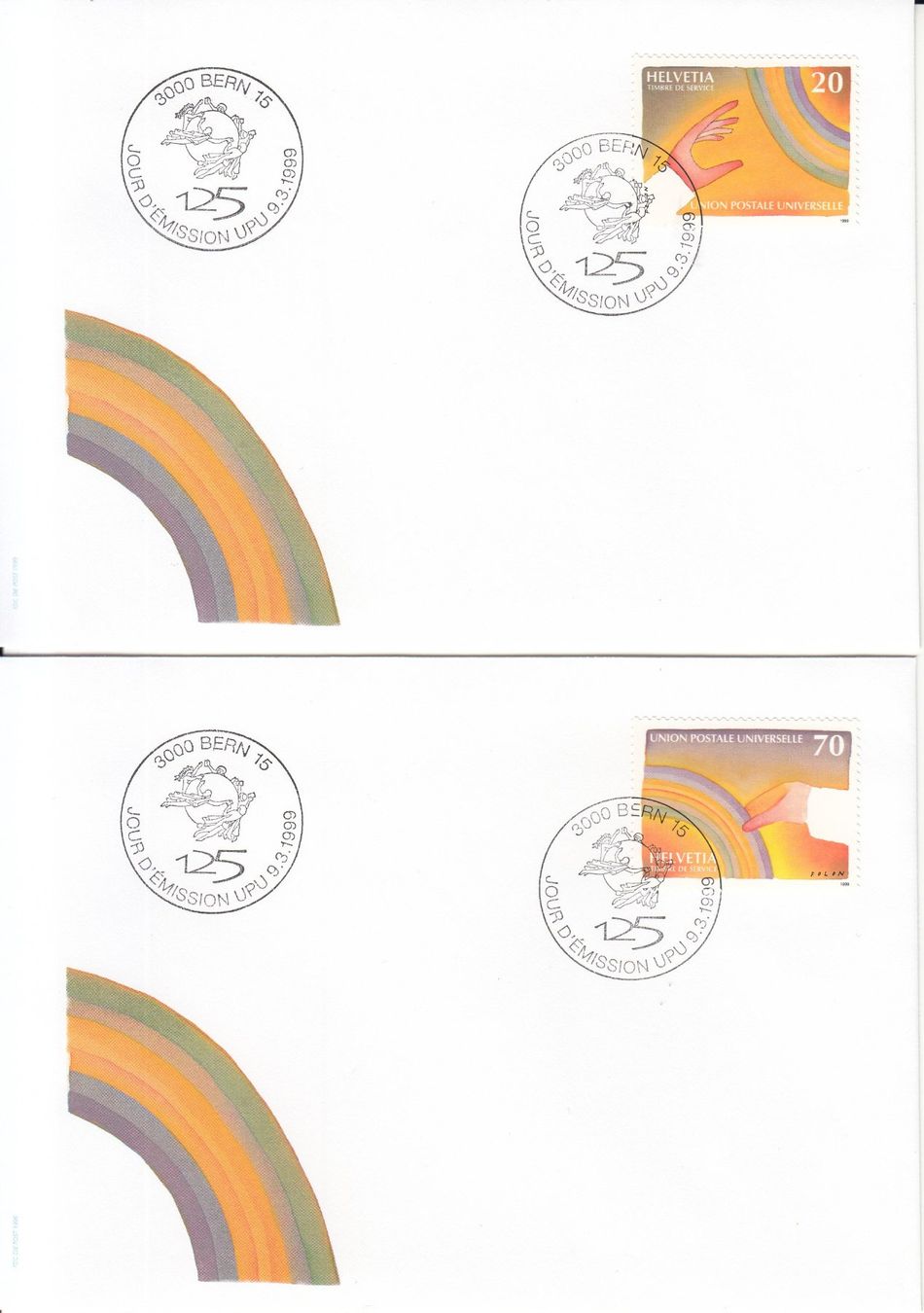 Tutti i francobolli: SBK D X 17 - 18 FDC einzeln – Usato da Bürglen TG venduto da StampGraf