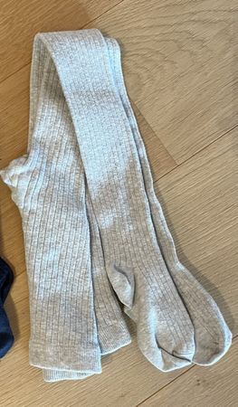 Girls ribbed tights, size 134/140