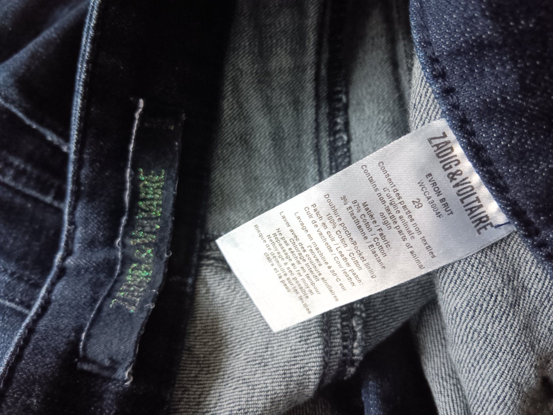 Zadig & Voltaire Jeans: ZADIG & VOLTAIRE Jeans EVRON BRUT taille / Grosse 29 – Usato da Cossonay-ville venduto da Super-Price-Quality 9