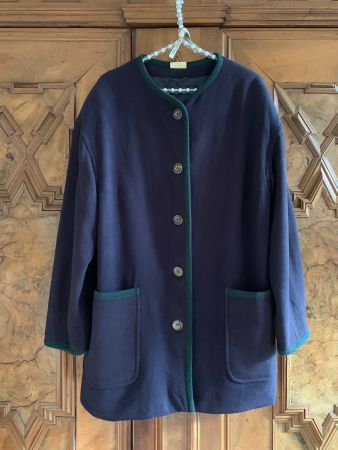 100 % Schurwolle Mantel – Jacke Gr. 46 DE MADE IN AUSTRIA