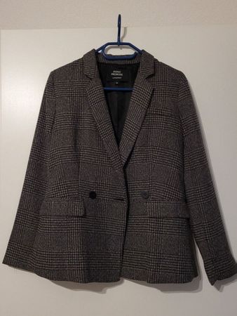 Veste blazer à carreaux