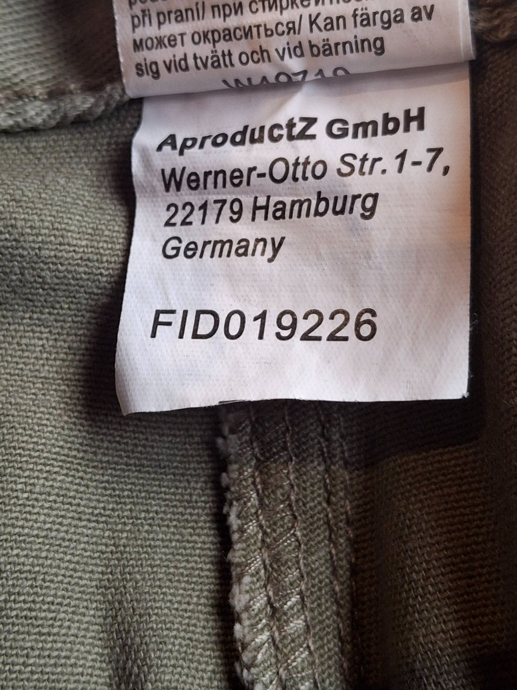 Hosen: Pantalon vert olive taille 48 marque AproductZ 98% coton – Gebraucht aus Villiers von san_jn5w 5