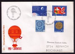 BALLON-FLUG PRO JUVENTUTE_EXPO 1964 !!