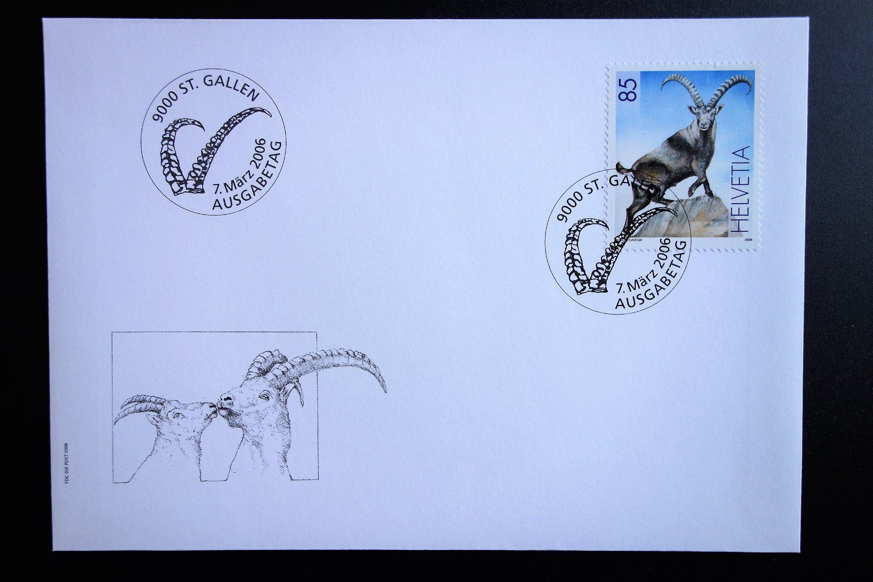Tutti i francobolli: 2006 FDC Wiederansiedlung Steinbock – Nuovo (secondo la descrizione) da Mettmenstetten venduto da Sutasso