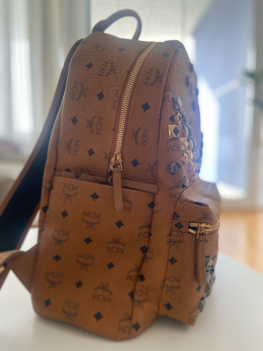 Mcm Zaini: MCM Rucksack mit Nieten, camel – Nuovo (secondo la descrizione) da Zürich venduto da Honeymoon_ 2