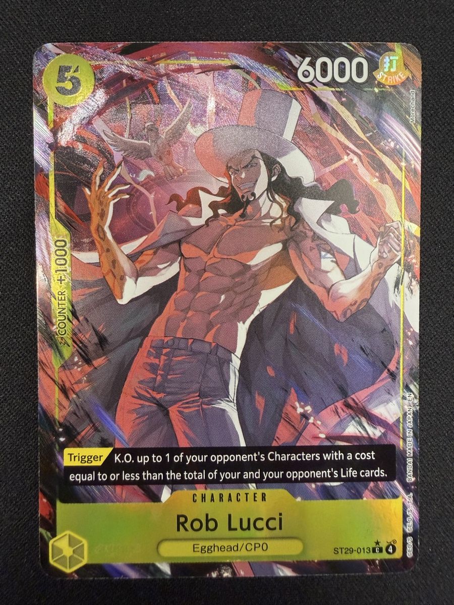 Bandai Sammelbilder & Trading cards: One Piece Rob Lucci ST29-013 Common Parallel NM – Neu (gemäss Beschreibung) aus Rolle von KPTreasures