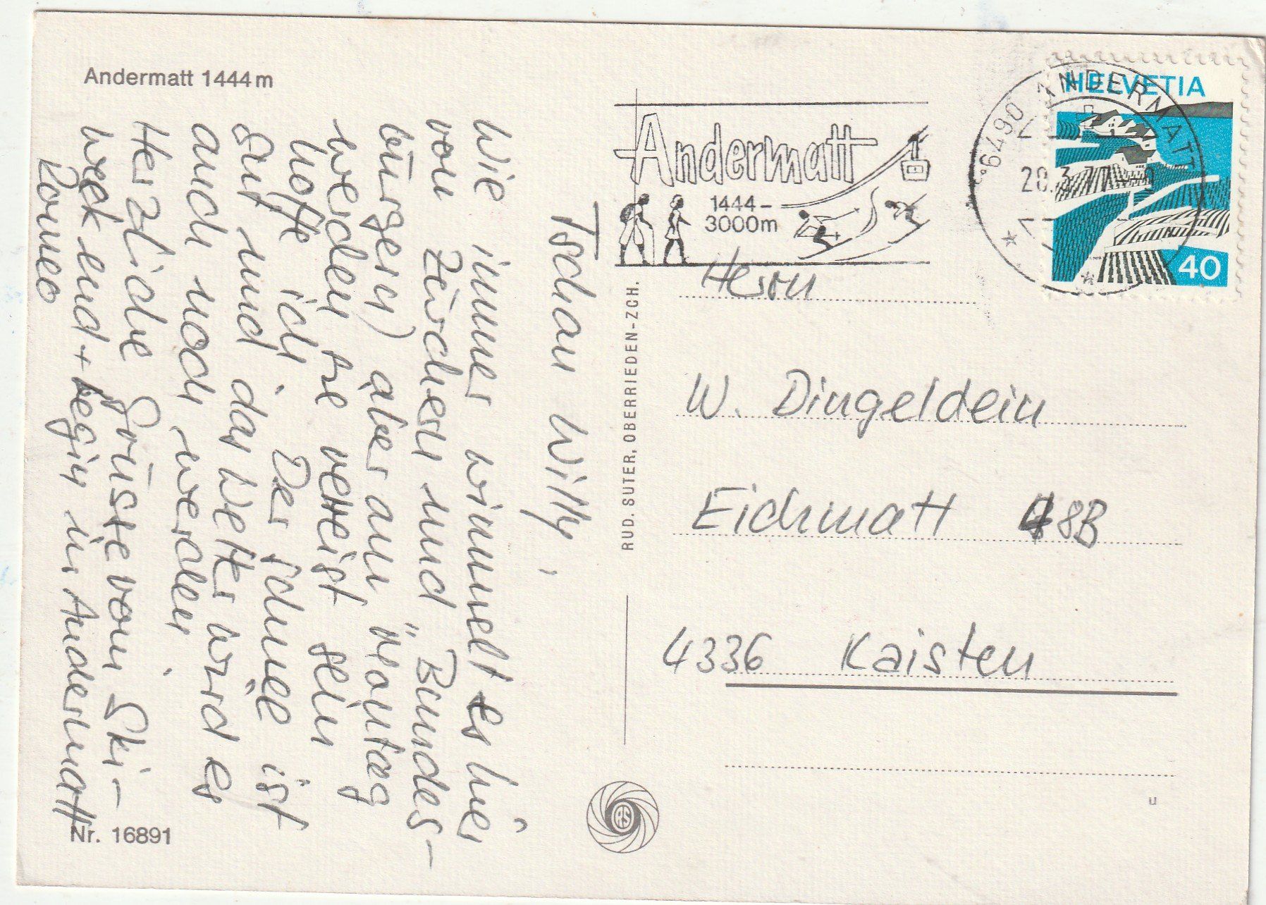 Cartoline postali: Andermatt – Usato da Lumbrein venduto da made02 1