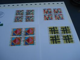 Pro Patria 1991, FDC Satz + 4erblocks, 5 Belege