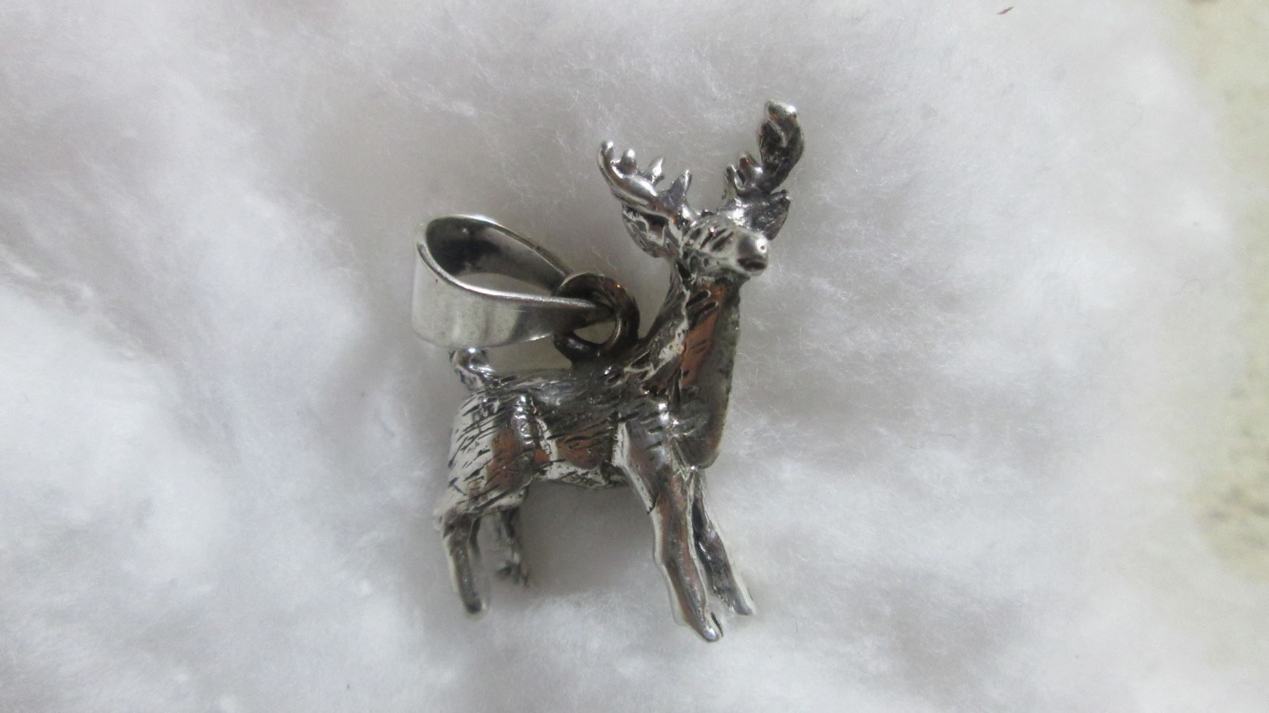 Anhänger: Wundervoller Hirsch mit Geweih 925 er Sterling Silber gestem – Neu (gemäss Beschreibung) aus Drochtersen von Simonchen 1