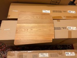 Esszimmertisch quadratisch 140cm und 4 Stühle Royal Oak  neu