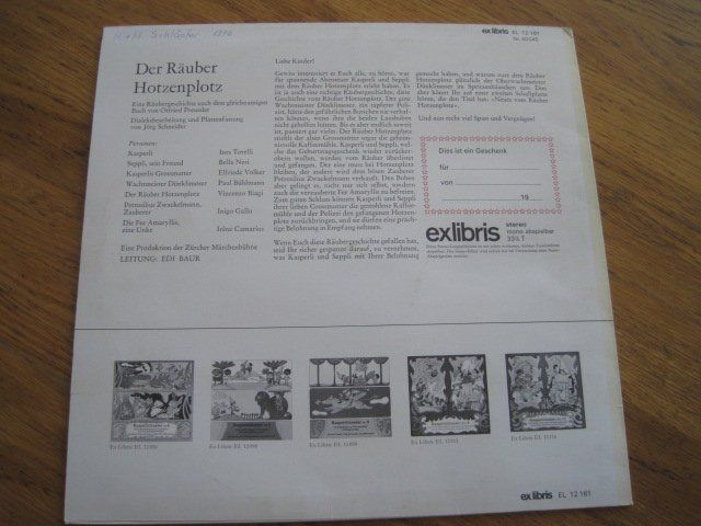 Vinyles: Räuber Hotzenplotz  KULT LP mit Ines Torelli – D'occasion à Gossau SG par Noryflory 1