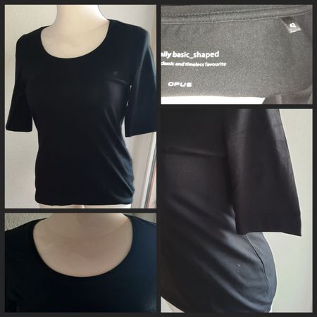 ***OPUS*** Basicshirt schwarz Gr 42