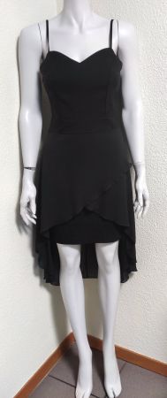 Elegantes Vokuhila Kleid Spaghettiträger Gr. S NEU