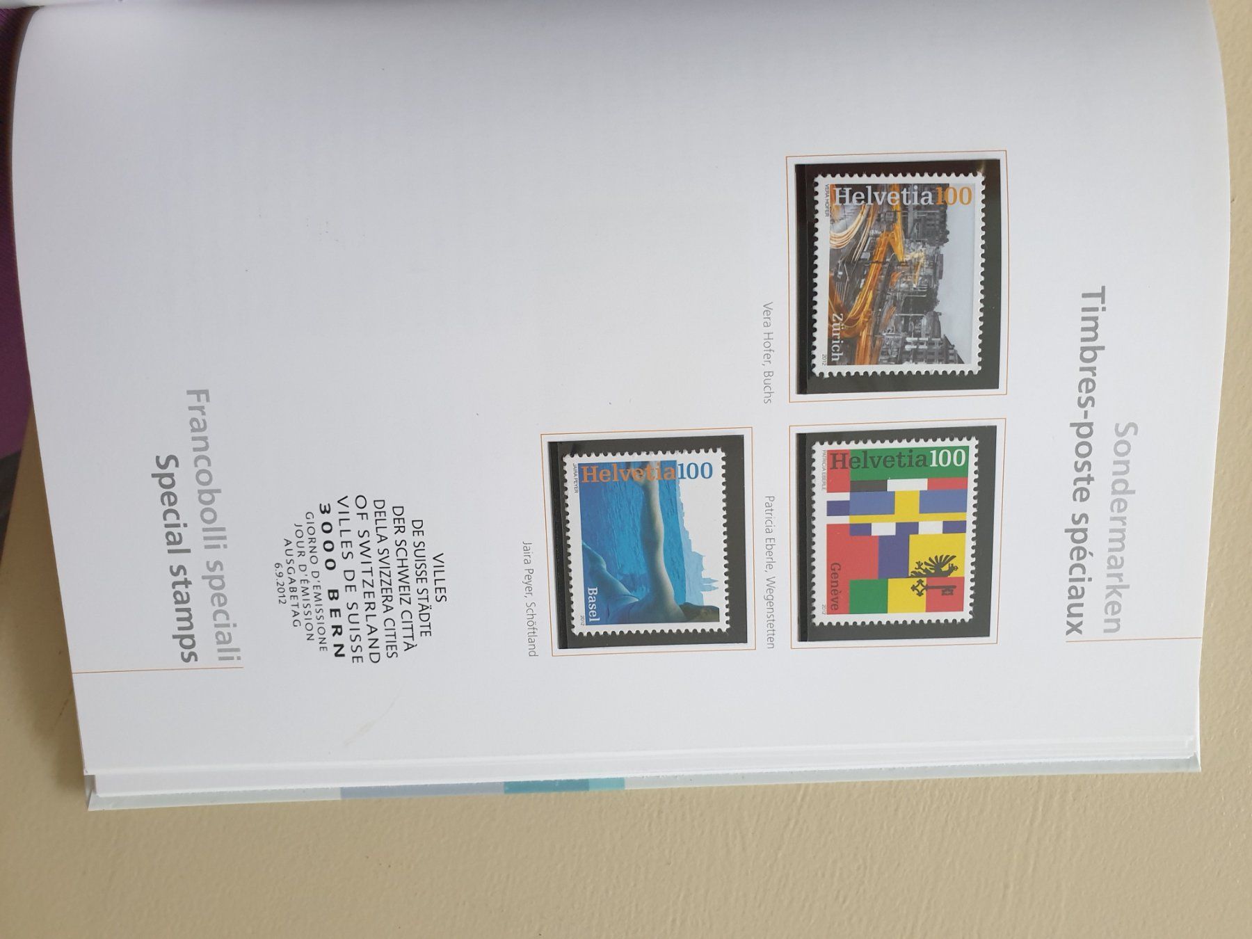 Alle Briefmarken: Jahresbuch CH Briefmarken 2012 postfrisch vollständig top – Neu (gemäss Beschreibung) aus Frauenfeld von Kasico 9