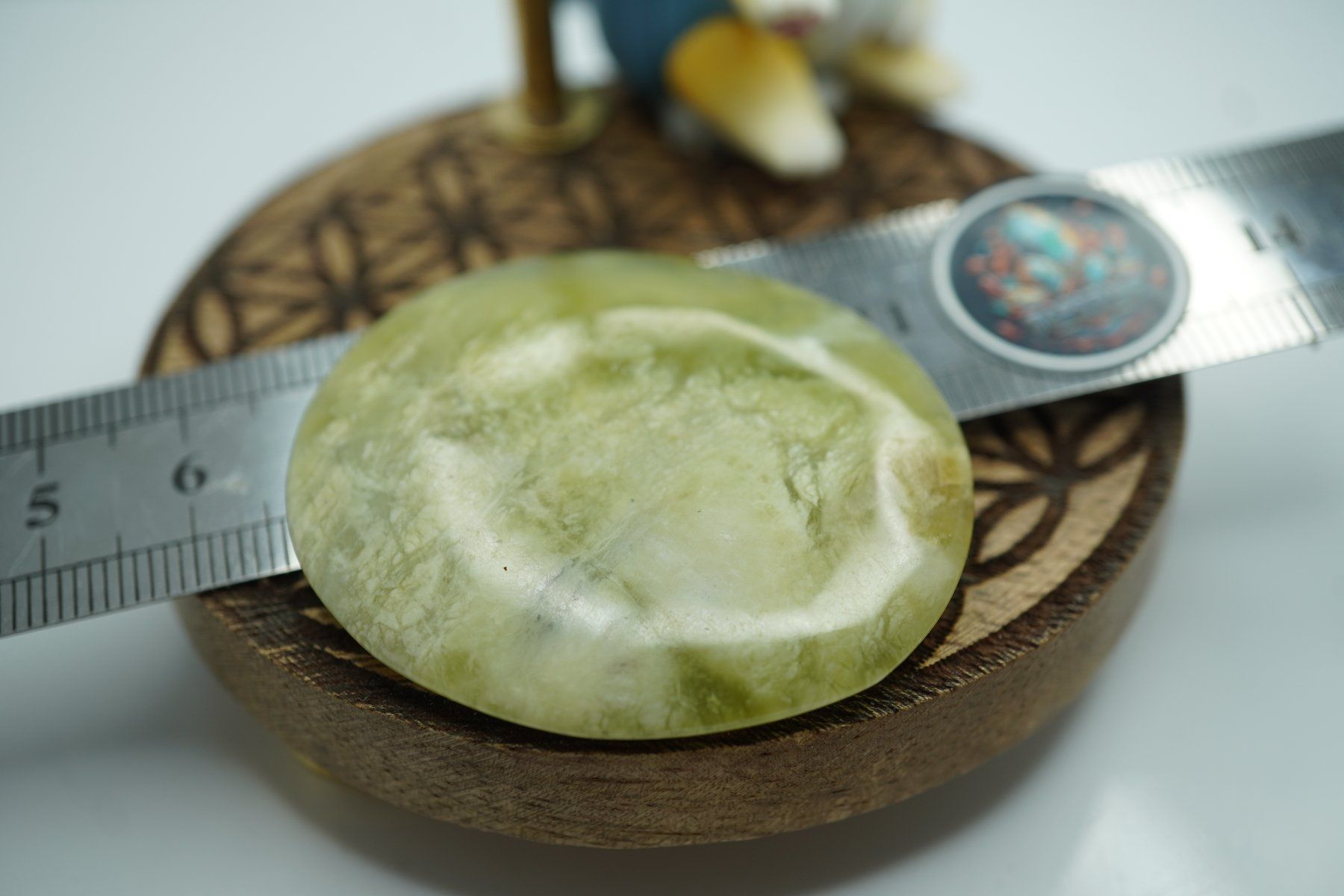 Minerali & Pietre curative: Jade  Grün    Scheibenstein       ab 1.- Auktion – Nuovo e nell'imballaggio originale da Eschenbach SG venduto da topstone 5