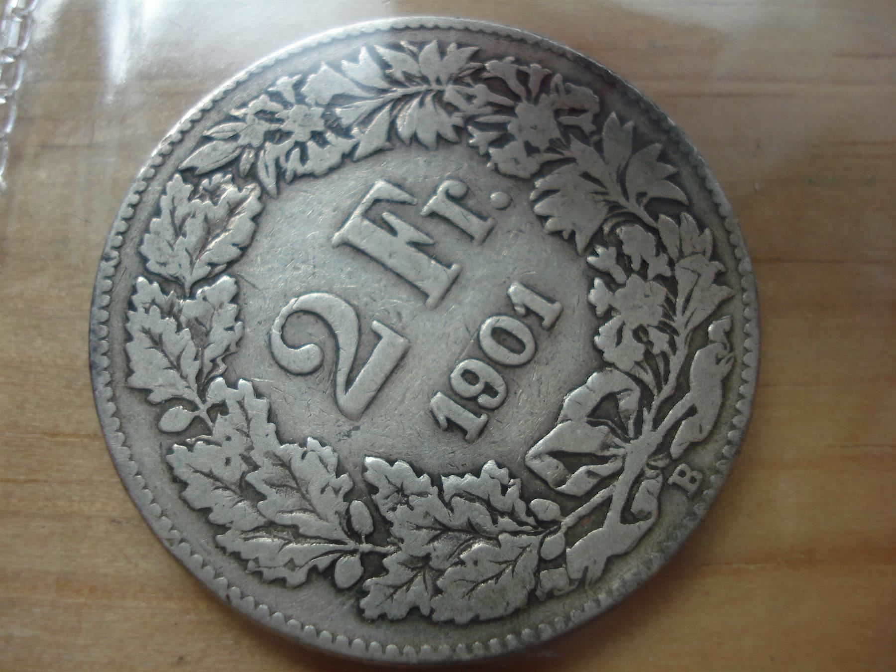 Tutti le monete: (100)  2 Franken  1901 – Usato da Erlach venduto da Net-Coins 1