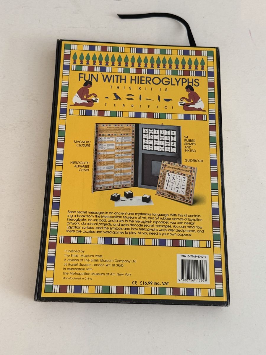 Giochi: British Museum Fun With Hieroglyphs Komplett Set – Usato da Genève venduto da sho_67qj 1