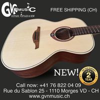 LAG Tramontane Guitar Acoustic elegant. Top 4 Fingerpicking
