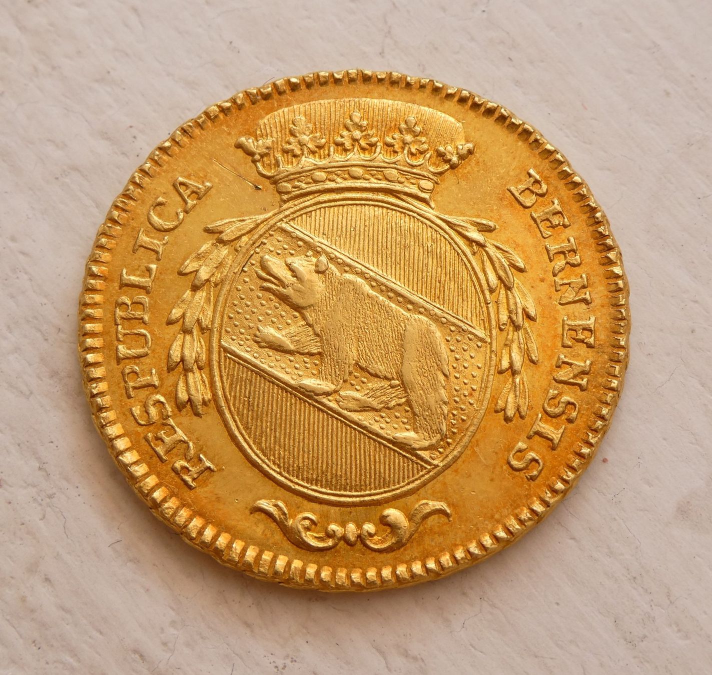 Tutti le monete: Bern Doppelduplone 1795 or – Usato da Vevey venduto da rdvcollections