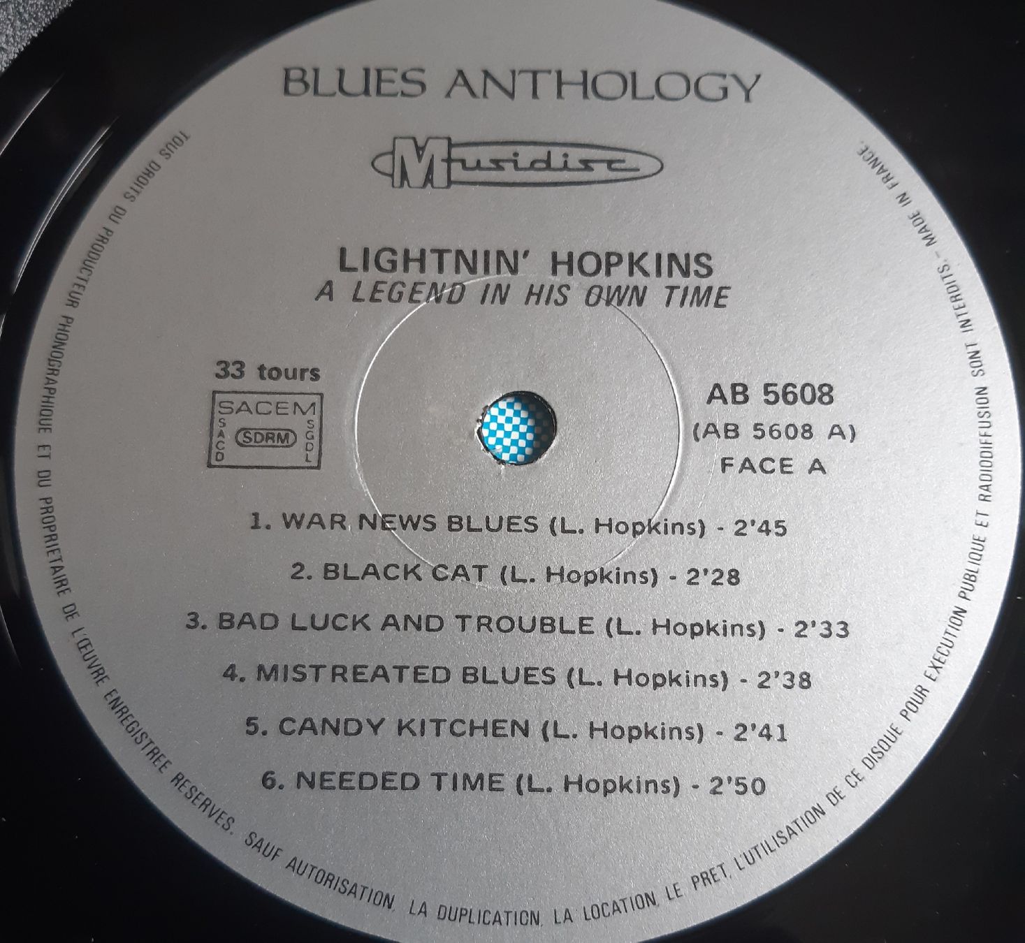 Dischi in vinile: SAM LIGHTNIN HOPKINS: A Legend in his own time – Usato da Frick venduto da kyb_yq8h 2