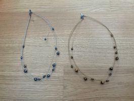 2 Halsketten Schmuck Damen - guter Zustand