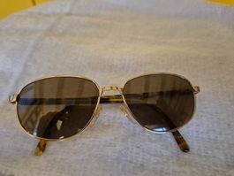 Vintage 90er Sonnenbrille, Braunwarth 2279, Gold/ Havanna