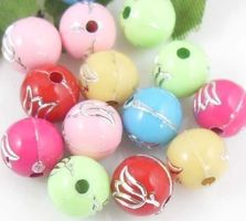 Perles rondes TULIPES 6mm 25 pcs