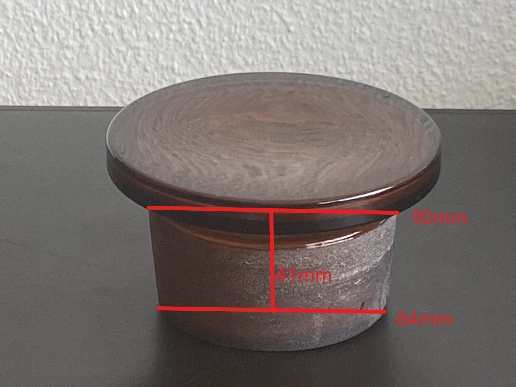 Verres: Glasstopfen mit NS 90/41 Schliff, braun – D'occasion à Unterengstringen par Lastchance