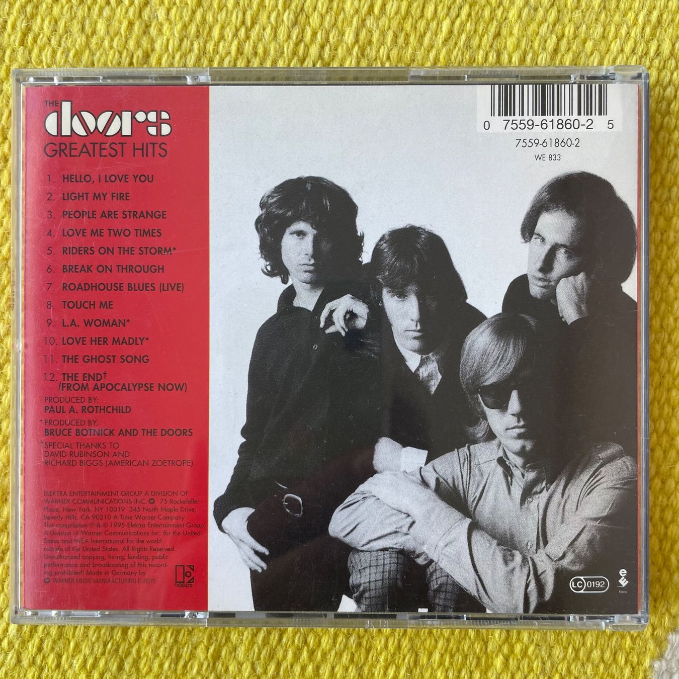 CDs: THE DOORS-GREATEST HITS – Gebraucht aus Rorschacherberg von CD-Roli 1