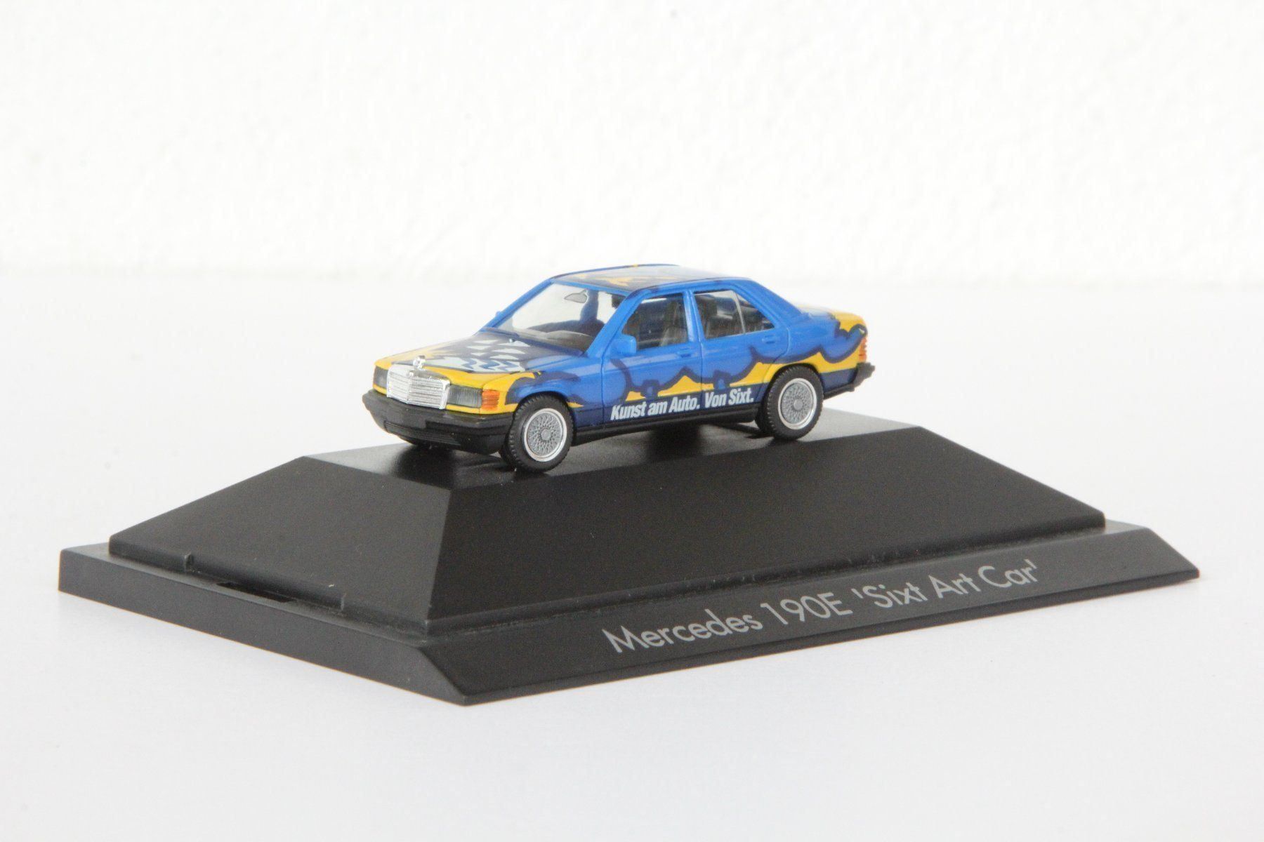 Herpa Modellautos: Mercedes 190E Sixt Art Car – Gebraucht aus Muri b. Bern von Spassholz