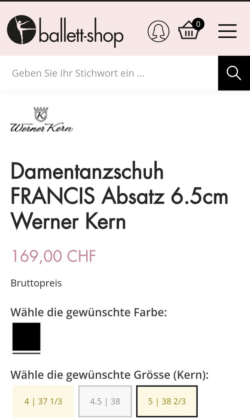 Scarpe da donna: Tanzschuh "Francis" von Werner Kern – Nuovo (secondo la descrizione) da Muenchenbuchsee venduto da nazzarina72 2