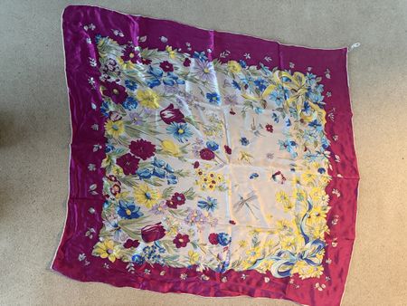 Vintage Seidenfoulard rbc Switzerland 84x84