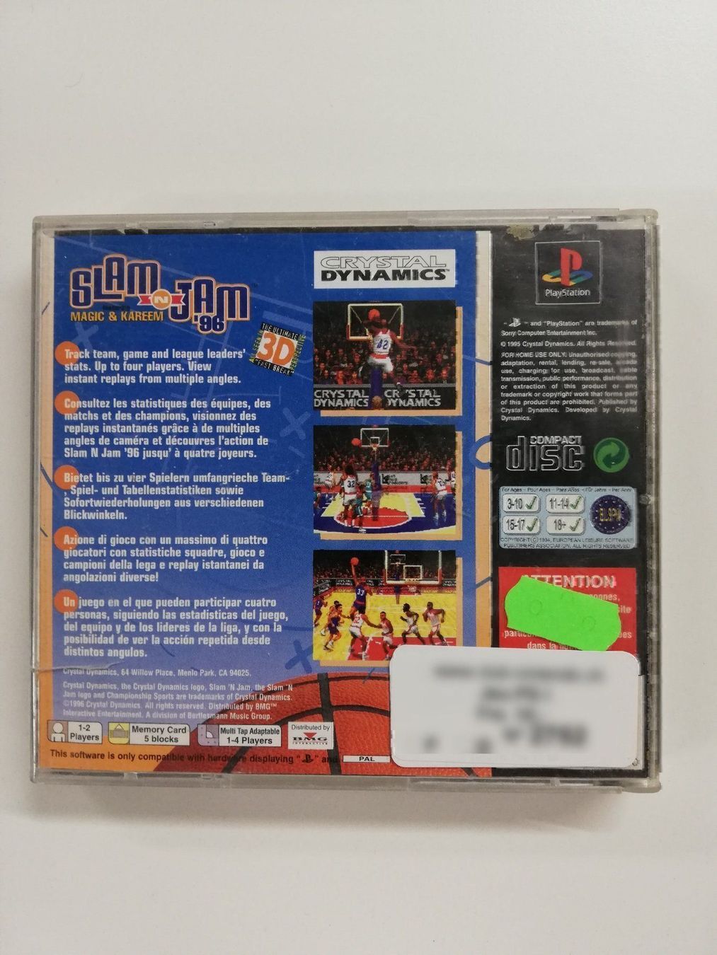 Sony Giochi: Slam 'n Jam 96 feat Magic & Kareem PS1 – Usato da St. Gallen venduto da zorro_dc 1